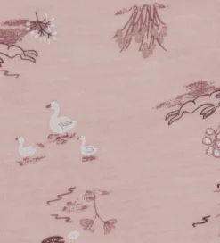 Heldragt - Uld/Bambus - Lyserød m. Print|Joha Discount