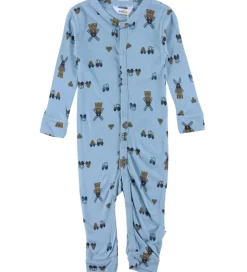 Heldragt - Viskose/Bambus - Blå m. Vindmølle|Joha Sale