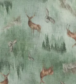 Heldragt m. Fødder - Uld - Grøn m. Skov|Joha Discount