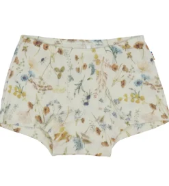 Hipsters - Uld - Off White m. Blomster|Joha Clearance