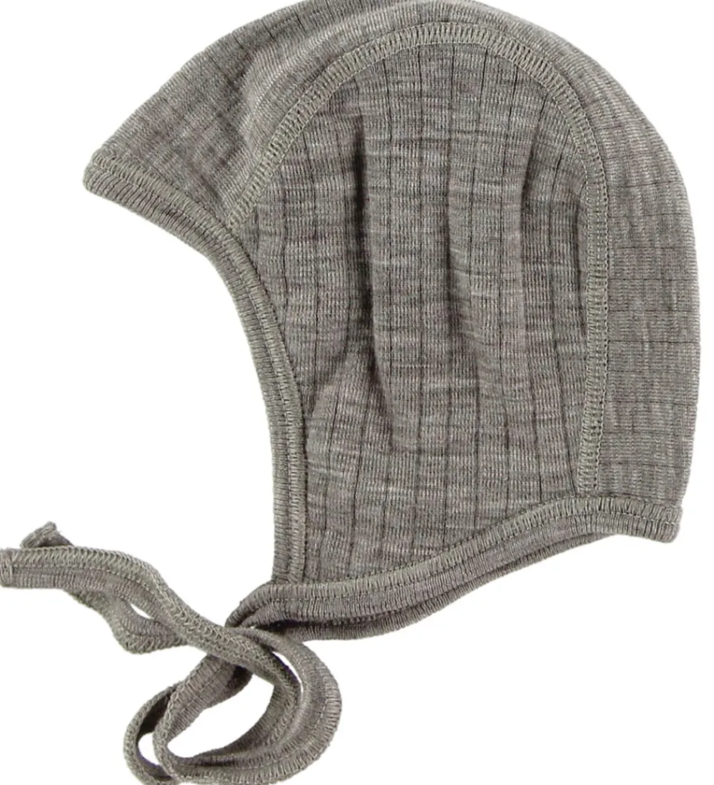 Hjelm - Uld - Brunmeleret|Joha