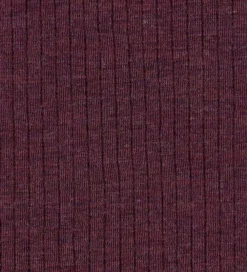 Hue - Uld - Rib - Blomme|Joha Outlet