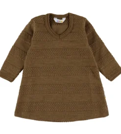 Kjole - Uld - Varm Brun|Joha Discount