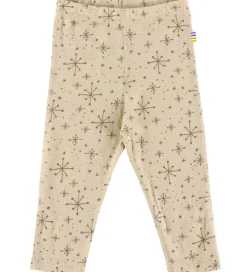 Leggings - Uld - Beige m. Stjerner|Joha Outlet
