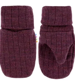 Luffer - Uld - Rib - Blomme|Joha Sale