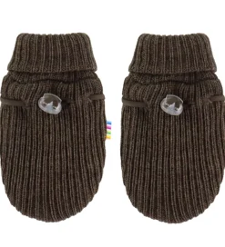 Luffer - Uld - Strik - Brun Meleret|Joha