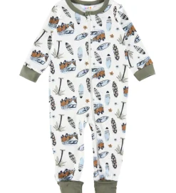 Natdragt - 2in1 - Off White m. Print|Joha