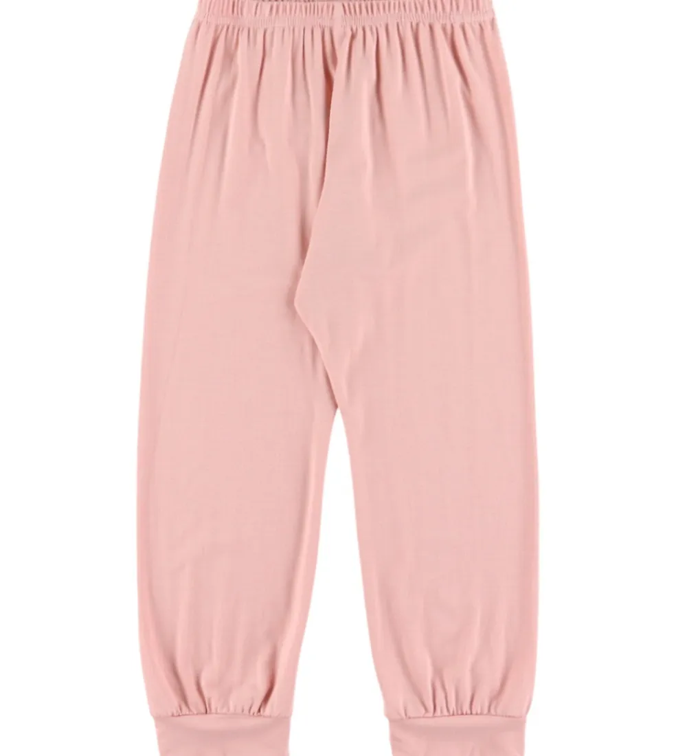 Nattøj - 2 Delt - Viskose/Bambus - Off White m. Print|Joha Sale