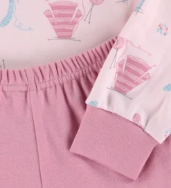 Nattøj - 2-delt - Lyserød m. Print|Joha Best