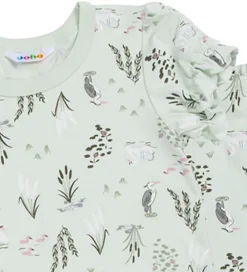 Nattøj - 2-Delt - Viskose/Bambus - Mynte m. Svane|Joha