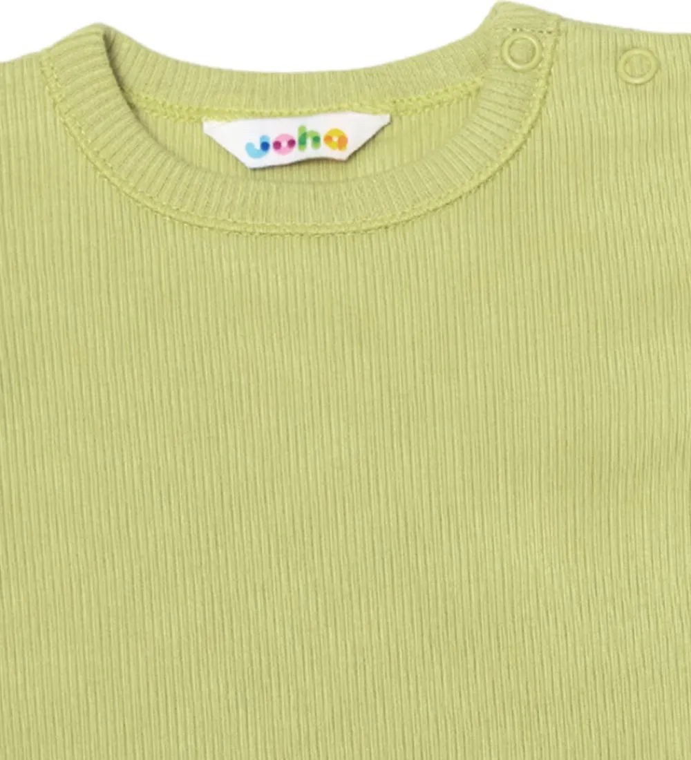 Sommerdragt - Rib - Støvet Grøn|Joha New