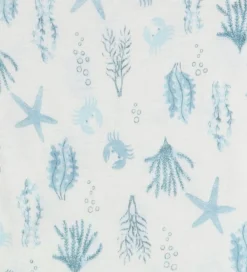 Sommerdragt - Uld - Lyseblå m. Print|Joha Sale