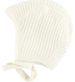 Strik Babyhjelm - BabyUld - Råhvid|Joha Clearance