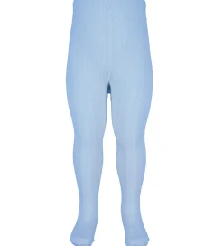 strømpebukser - Rib - Uld - Blå|Joha Clearance