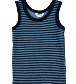 Undertrøje - Uld - Blå m. Striber|Joha Outlet