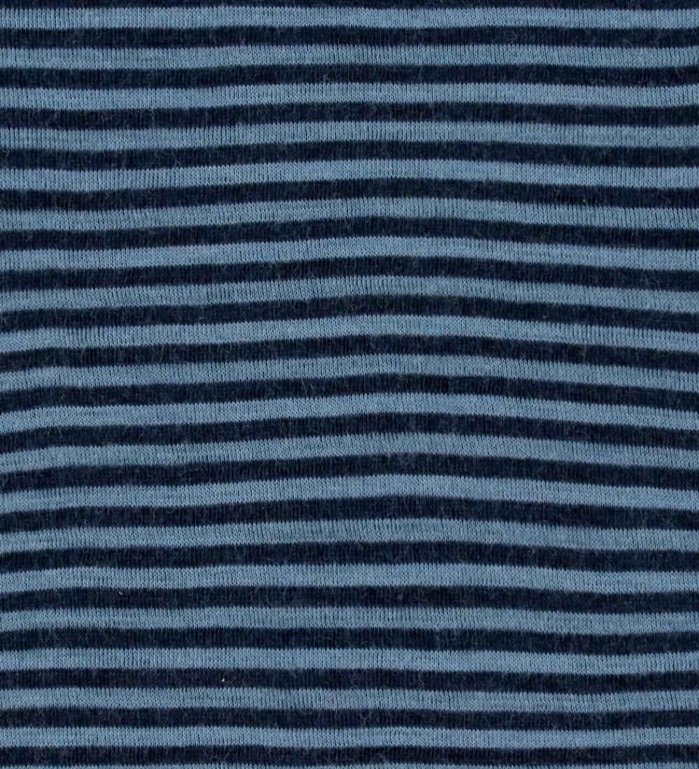 Undertrøje - Uld - Blå m. Striber|Joha Outlet