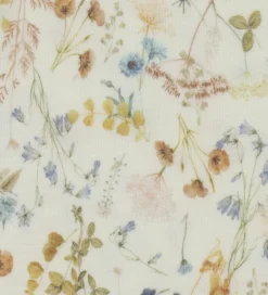 Undertrøje - Uld - Off White m. Blomster|Joha Discount