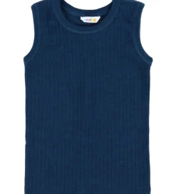 Undertrøje - Uld - Rib - Mørk Turkis|Joha Clearance