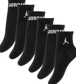 Ankelstrømper - 6-pak - Sort m. Hvid|Jordan