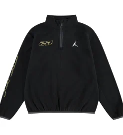 Fleecetrøje - Sort m. Guld|Jordan Online