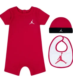 Gaveæske - 3-pak - Sommerdragt/Hue/Hagesmæk - Gym Red|Jordan Clearance