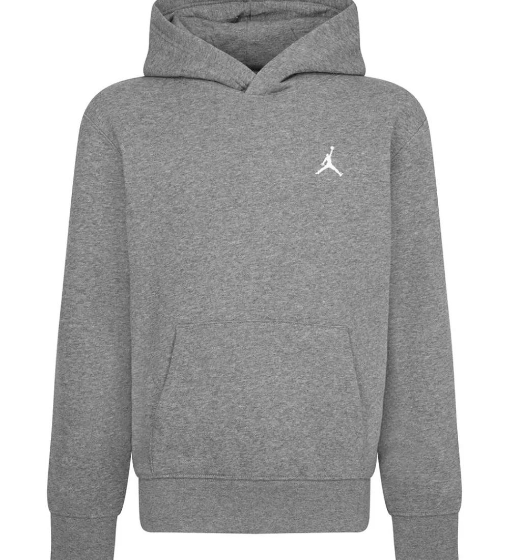 Hættetrøje - Carbon Heather m. Logo|Jordan New