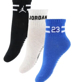 Skridsikre Strømper - 3-pak - Birch Heather/Blå/Sort|Jordan Sale