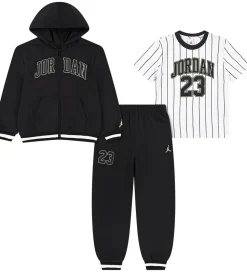 Sweatsæt - Sort/Hvid m. Guld|Jordan Hot