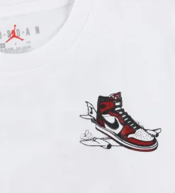 T-shirt - Hvid m. Print|Jordan Outlet