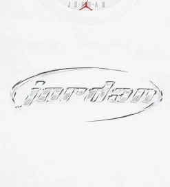 T-shirt - Hvid m. Sølv|Jordan Clearance