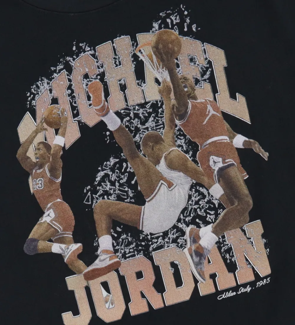 T-shirt - Sort m. Print|Jordan Hot