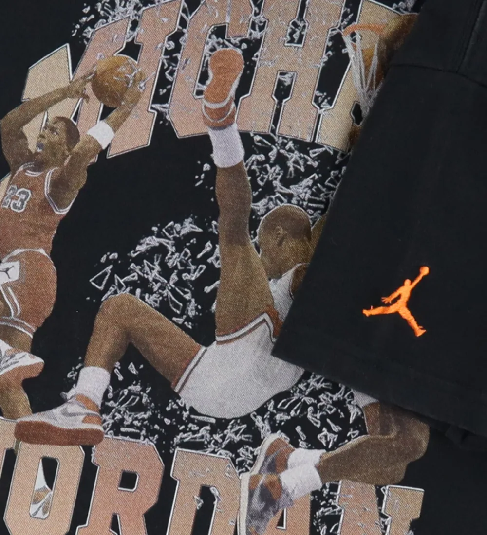 T-shirt - Sort m. Print|Jordan Hot