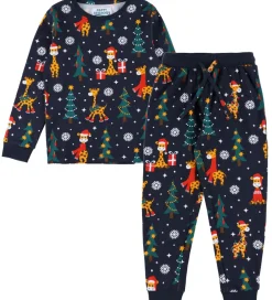 s Nattøj - 2-Delt - Christmas Giraffes|Jule-Sweater Online