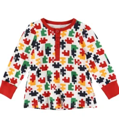 Nattøj - Hvid m. Puslespil|Katvig Clearance