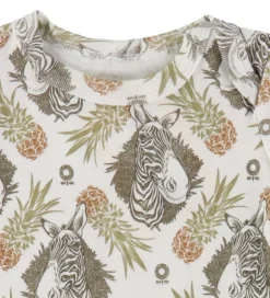 Sommerdragt - Hvid m. Tropisk Mønster|Katvig Online