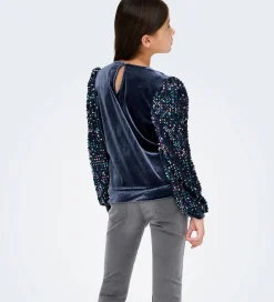 Bluse - KogConfidence - Velour/Palietter - Naval Acade|Kids Only New
