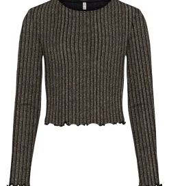 Bluse - KogQueen - Black/Lurex Light Gold/Silver|Kids Only Outlet