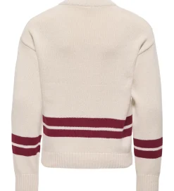 Bluse - Strik - KogJanny - Birch/Badge/Cabernet|Kids Only Sale