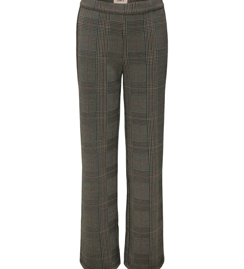 Bukser - KogFine - Wide - Seal Brown/Libra Checks|Kids Only Hot