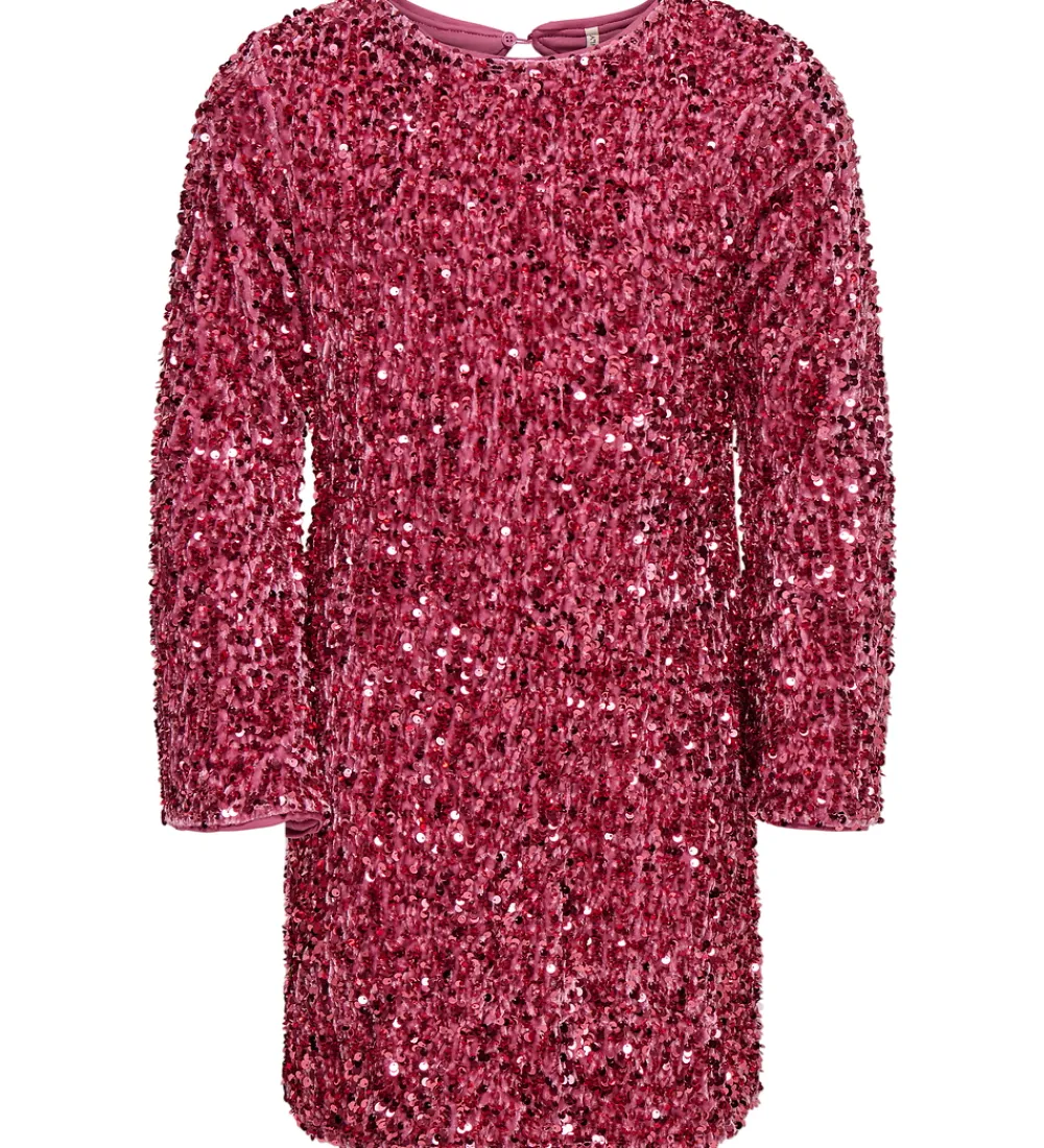 Kjole - KogConfidence - Rose Wine m. Palietter|Kids Only Hot