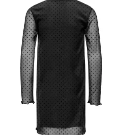 Kjole - Mesh - KogDora - Black/Dots Flock Black|Kids Only New