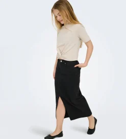 Nederdel - Denim - Midi - KogSiri - Washed Black|Kids Only Best