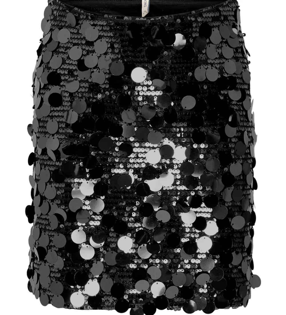 Nederdel - KogJadel - Black/Black Sequins|Kids Only Outlet