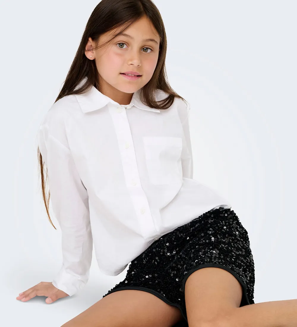 Shorts - KogConfidence - Sort m. Palietter|Kids Only Outlet