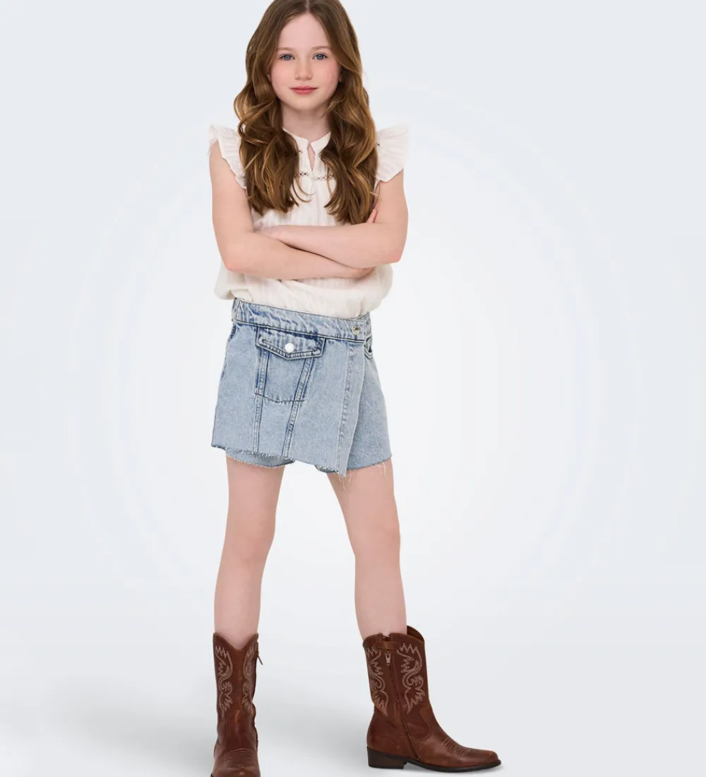 Shorts - KogElla - Light Blue Denim|Kids Only Clearance