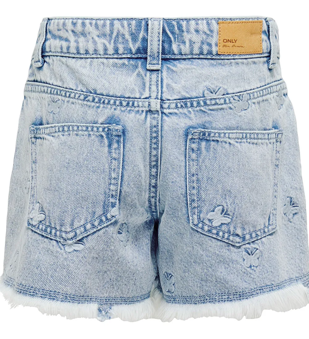 Shorts - KogRobyn - Lyseblå Denim/Sommerfugl|Kids Only Sale
