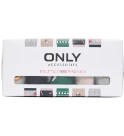 Strømper - 5-pak - KogChristmas - Light Grey Melange/S|Kids Only Online