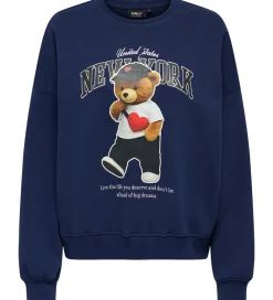 Sweatshirt - KogLinda - Midnight Sail/New York Teddy|Kids Only New