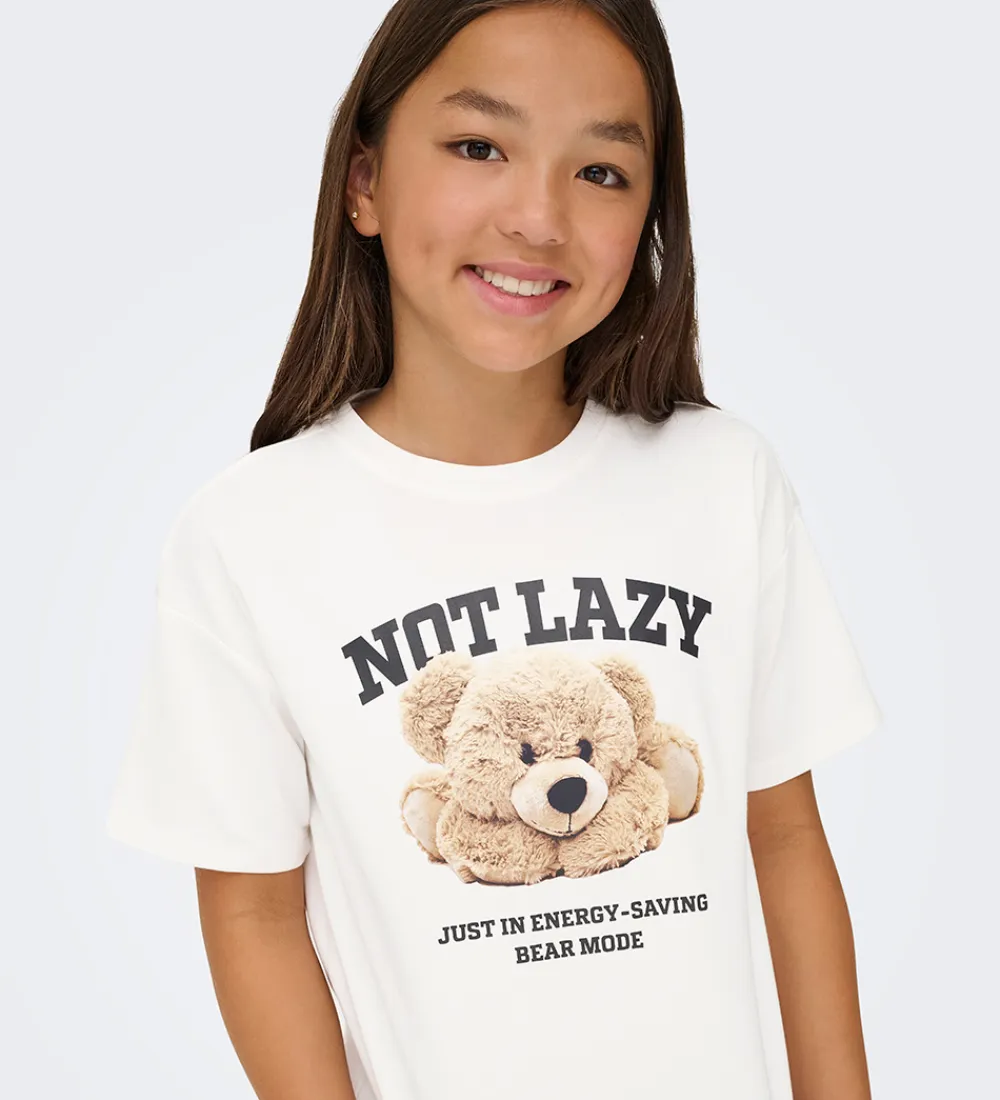 T-Shirt - Noos - KogBillie - Cloud Dancer/Lazy|Kids Only Best
