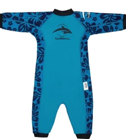 Badeheldragt - Splashy - UV50+ - Navy/Cyan|Konfidence Discount